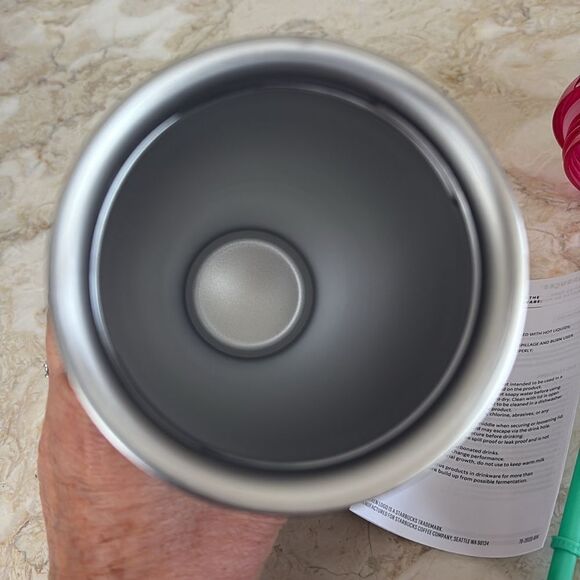 NWT Starbucks 2024 Holiday Green Pink Metallic Hot & Cold Insulated Tumbler - Picture 11 of 12